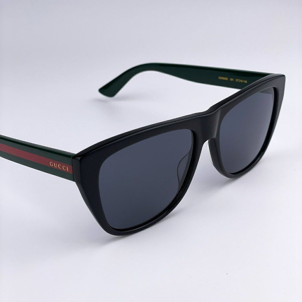 NEW GUCCI GG0926S 001 Black Green Gray Square Men Sunglasses - Picture 9 of 14